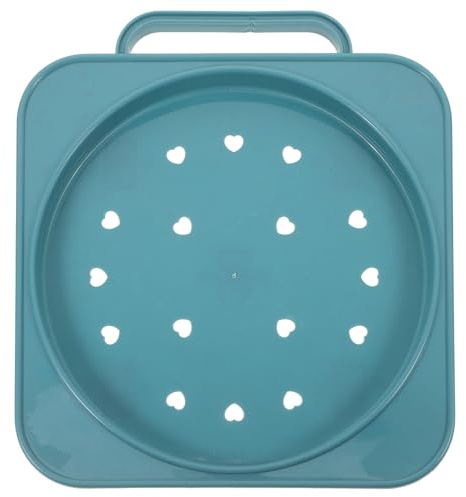 OSALADI Movable Gas Cylinder Tray with Handle and Wheels, Blue Small Propane Tank Cart Base for Kitchen Use, Gas Bottle Mobile Stand for Safe Storage and Easy Transport