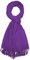Lorenzo Cana Herren Schal Schaltuch 50% Kaschmir 50% Wolle Herrentuch Uni violett lila Schal Tuch einfarbig