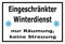 Melis-Folienwerkstatt Schild Eingeschränkter Winterdienst - 30x20cm - Bohrlöcher - 3mm Hartschaum – 20 VAR S00018-096-A