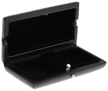 kesoto Oboe Reed Case Container Holder Aufbewahrungskoffer, Holz Blätteretui für 3 Stk. Oboe Reeds - Schwarz