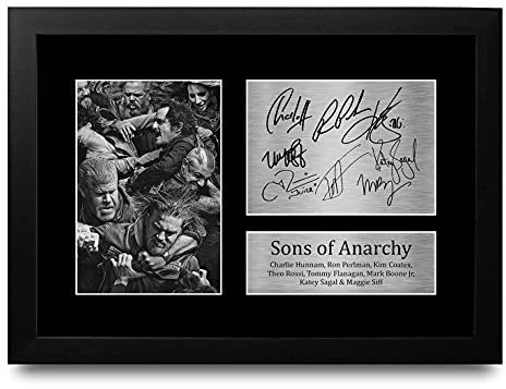 HWC Trading Sons Of Anarchy A4 Gerahmte Signiert Gedruckt Autogramme Bild Druck-Fotoanzeige Geschenk Für Tv-Show-Fans