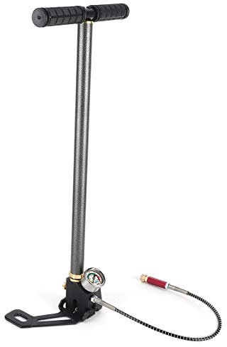 lyrlody 3-Stufen 4500psi Luftgewehrpumpe Wolframstahl Hochdruck Handpumpe Tragbare PCP Pumpe Uftpumpe für PCP Luftpistole Boot Reifen Ball