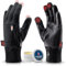 THE HEAT COMPANY – Durable Liner PRO – Touchscreen Lederhandschuhe Herren gefüttert - Premium Qualität - Thermo Handschuhe Damen Leder - windabweisende Winter Lederhandschuhe