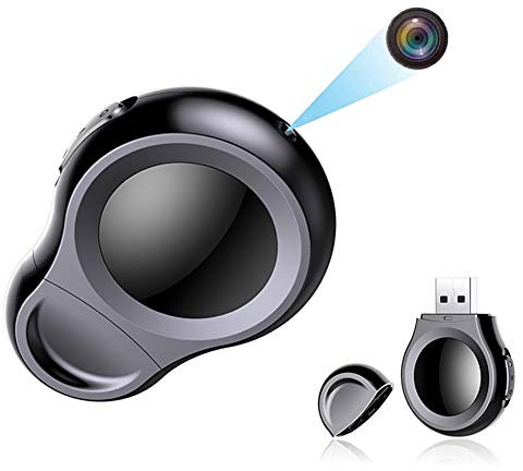 RNNTK Home Hidden Spy Camera, 1080P Full HD Smart U Disk Mini Camera Audio Video Recording,For Classroom Business Meeting Portable Camera Loop Recording