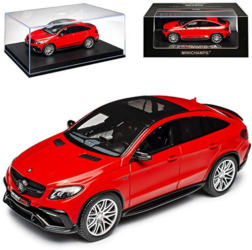 Mercedes-B GLE 63S AMG C292 Bra-Bus 850 Rot 2015-2019 1/43 Minichamps Modell Auto mit individiuellem Wunschkennzeichen
