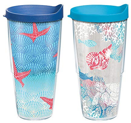 Tervis Ocean Life Impressions Collection - Bicchiere isolante in Tritan trasparente