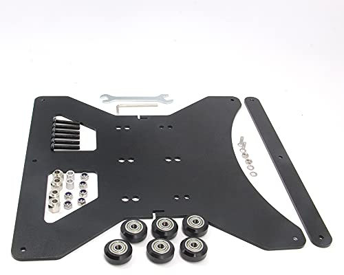 Zeberoxyz - Kit di piastra modulare per carrello a Y, 260 x 260 x 3,5 mm, per profilo in alluminio da 2040 V, per stampante 3D CR-10s (260 x 260 x 3,5 mm)