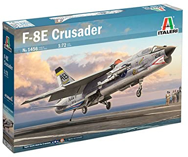 Italeri 1456S - 1:72 F-8E Crusader, Modellbau, Bausatz, Standmodellbau, Basteln, Hobby, Kleben, Plastikbausatz, detailgetreu