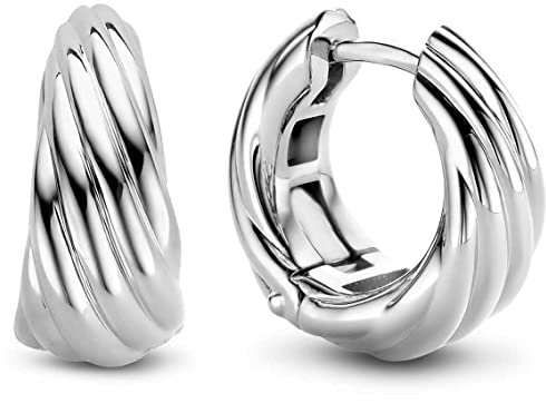Ti Sento - Milano Damen-Creolen 925er Silber One Size Silber 32018824