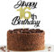 16th Birthday Cake Toppers,Black&Gold Glitter Cake Decorations,Happy 16th Cake Toppers for Boys Girls Birthday Themed Party,1PC