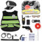 deAO Costume da polizia per bambini, giocattolo con attrezzatura della polizia, berretto della polizia, gilet occhiali da sole, walkie talkie polizia giocattolo gioco di ruolo per Halloween