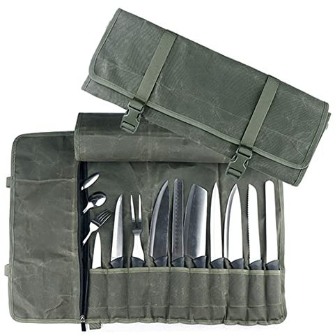 Nanxson Sac pour couteau de chef Sac de rangement pour chef Sac en nylon pour rouleau Sac pour chef Mallette d'outils de cuisine CFB012
