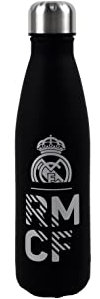 CYPBRANDS Real Madrid - Botella Agua de Acero Inoxidable, Doble Pared, Cierre Hermético, 500 ml, Producto Oficial (CyP Brands), B-68-RM