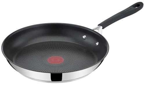 Tefal Jamie Oliver By E3030444 - Sartén de inducción (acero inoxidable, 24 cm), color plateado