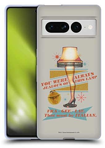 Head Case Designs Offizielle A Christmas Story Bein Lampe Gefasste Kunst Soft Gel Handyhülle Hülle kompatibel mit Google Pixel 7 Pro