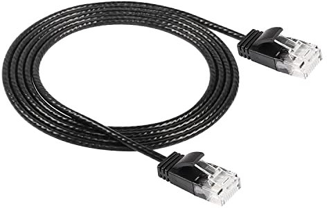 SinLoon Cable Ethernet CAT6A, cable de red de alta velocidad de 10 Gbps y 500 MHz, cable de red superligero LAN de PVC suave, par trenzado UTP para PC, enrutador, módem, impresora (1,5M)