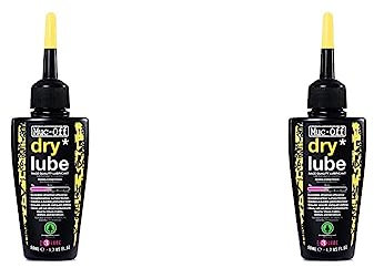Muc-Off Dry Chain Lube, 50 ml - Lubrificante Catena Bici Biodegradabile, Olio Catena Bici di Tutti i Tipi - Formulato per i Climi Asciutti (Confezione da 2)
