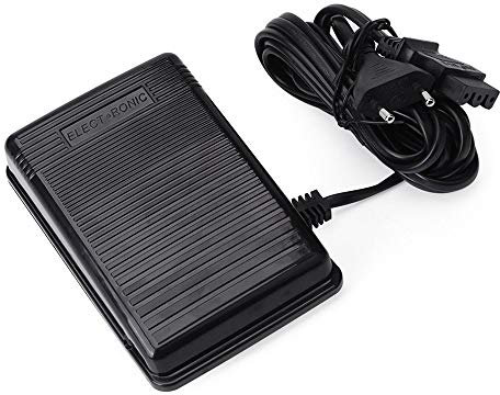 Nähmaschine Fußpedal für Singer, 200-240V Nähmaschine Fußpedal Universal, Elektronische Fußsteuerung mit Kabel, Elna, Juki, AEG Fußschalter(EU-Stecker)