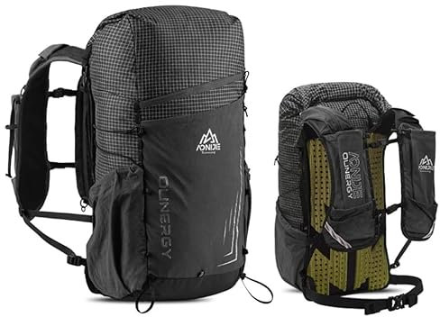 AONIJIE 30L große Kapazität Kletterrucksack im Freien Camping Daypack Reisetasche für Wandern Trekking Bergsteigen (Negro)