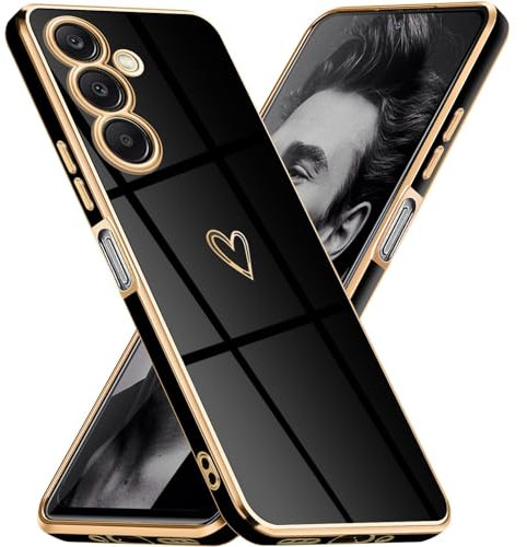 Mkej Cover per Samsung Galaxy A25 5G, Custodia con Protezione Fotocamera, Cover Ultra Sottile ed Elegante in Silicone TPU, Placcatura Phnom Penh Design Covers Antiurto Case