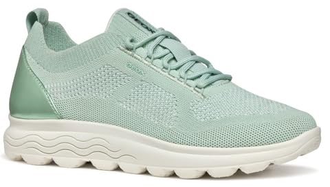 Geox Femme D SPHERICA E Basket, Mint, 37 EU