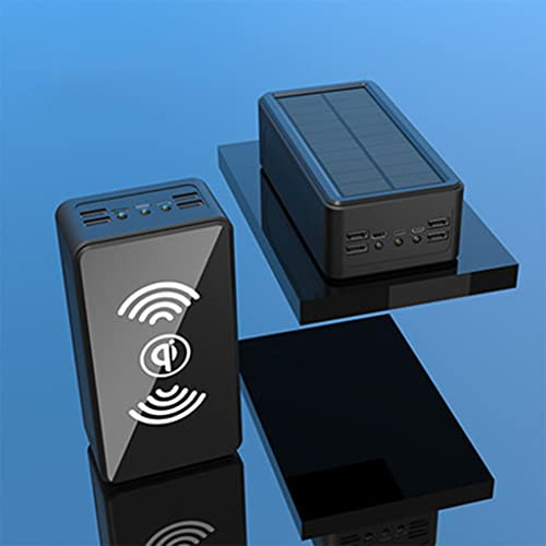 Power Bank Caricabatterie portatile Solar Power Bank 50000Mah/Caricabatterie solare Power Bank/Power Bank ad energia solare/Power Bank ricaricabile solare/Cell Phone Portable Power Bank, ner