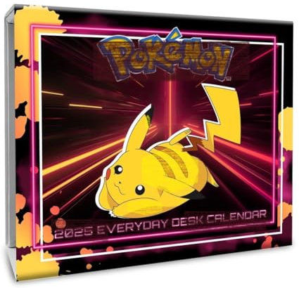 Tagesabreißkalender 2025 - Heye-Verlag - Tischkalender für alle Fans von der Anime Serie, Videospielen Pokmon Go - 14,8 cm x 12 cm