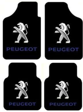 CRTATE 4 Stück Auto Leder FußMatten, für Peugeot 206 206CC 206SW Langlebige rutschfest Nach Maß Auto FußMatten wasserdichte Auto Teppiche ZubehöR,B