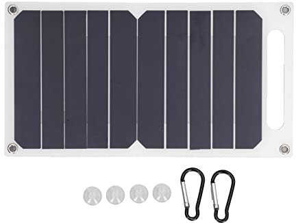 Mini Panneau Solaire, Panneau Solaire Portable, Panneau Solaire 6 W 5 V Portable Multifonctionnel pour téléphone Portable, Chargeur de Panneau Solaire pour Voyage en Plein air,