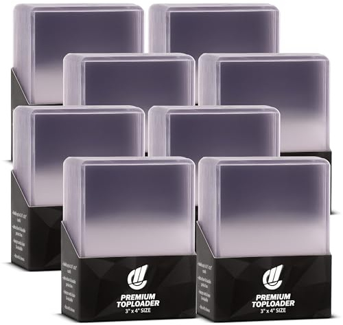 collectXP Toploader 35 pt, 3 x 4 Zoll für TCG & Sammelkarten | Schützt Zustand und Wert deiner Karten – kristallklar, robust und passend für Karten mit Sleeves (200er Pack)