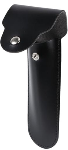 Ipetboom Synthetic Leather Razor Cover Für Herren Vintage Rasierer Aufbewahrungstasche Leicht Und Tragbar Für Salon Und Heimgebrauch Schwarz