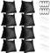 Sand Bags for Weight, 8 Pack Sandbags Weight Bags for Light Stand Photography Video Equipment, Heavy Duty Saddlebag for Backdrop Stand, Tripod, Canopy, Tent, Umbrella Base, Picnic Table - Black
