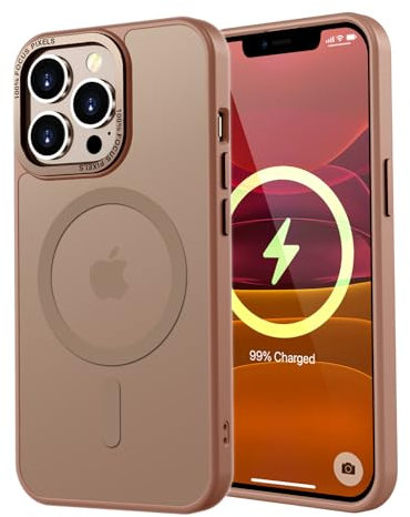 KPPIT Magnetisch Hülle für iPhone 11 Pro 5,8 Zoll [Kompatibel mit Magsafe],Matt Transluzente Handyhülle für iPhone 11 Pro Case Dünn Cover Stoßfest Kratzfest Schutzhülle (Wüstensand)