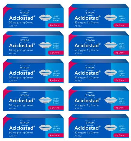 ACICLOSTAD Creme gegen Lippenherpes (10x2g)