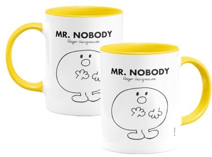 Mr. Men Mr. Nobody Large Porcelain Colour Handle Mug Little Miss