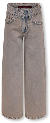 ONLY Girl Jeans mit weitem Bein KOGBAXTER Hohe Taille Weiter Beinschnitt Jeans