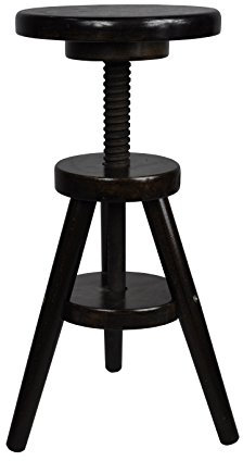 Magnetic Mobel Tabouret à vis Solide Petit déjeuner Cuisine Nouveau hêtre (Noyer)