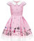 BlackButterfly Bambini Abito Vintage Sunshine Anni '50 'Olivia' (Rosa, 3-4 Anni)