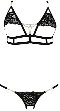 anais apparel Damen BH-Set ouvert M