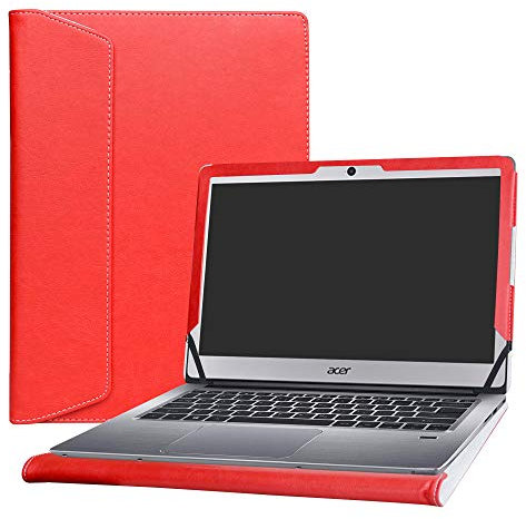 Alapmk Specialmente Progettato PU Custodia Protettiva in Pelle per 14 Acer Swift 3 14 SF314-51 SF314-52 SF314-52G SF314-53G Notebook (Non compatibili con: Swift 3 14 SF314-54 SF314-54G),Rosso
