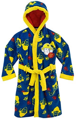 Sam le Pompier Robe de Chambre Garçon Bleu 4-5 Ans