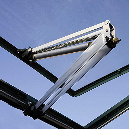 Abridor automático de ventilación de Invernadero, 38x9,5x5cm, abridor de Ventana de Invernadero Sensible al Calor Solar de aleación de Aluminio, un Resorte, Levanta 15 Libras