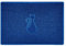 Nicoman CAT Embossed Shape Door Mat Dirt-Trapper Washable Barrier Doormat-(Use Indoor or Sheltered Outdoor)-(90x60cm/3x2ft,Large) Blue