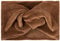 styleBREAKER Bandeau pour femmes effet velours avec noeud torsadé, serre-tête, Bandeau 04026040, couleur:Cognac