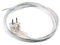 Netzkabel transparent Schuko Stecker an offenes Ende Kabel Anschluss Zuleitung 1,5m Zuleitung