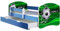 ACMA Kinderbett Jugendbett mit Einer Schublade und Matratze Blau mit Rausfallschutz Lattenrost II 140x70 160x80 180x80 (14 Goal !!!, 160x80 + Bettkasten)