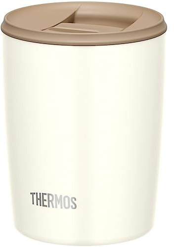 Thermos JDP-300 WH Vacuum Insulated Tumbler with Lid, 10.1 fl oz (300 ml), White