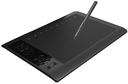 Tableta de Dibujo Gráfico de 10 x 6 Pulgadas, Tableta Digital con Lápiz sin Batería, Ideal para Pintar, Editar, Fotos, Enseñar y Trabajar en Línea