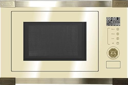 Kaiser Art Deco 900W Microwave | Built-In Combination Microwave Oven & Grill (Ivory)