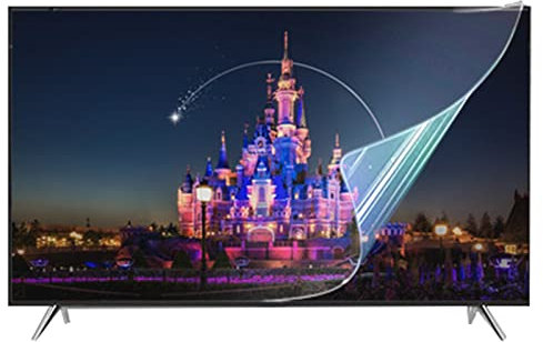 Film de protection d'écran TV anti-rayures pour 32-75 pouces - Protecteur d'écran anti-reflets/filtre anti-UV/givré - pour SHARP, SONY, SAMSUNG, Hisense, LG, etc. / Clear / 43 Inches 942x529mm